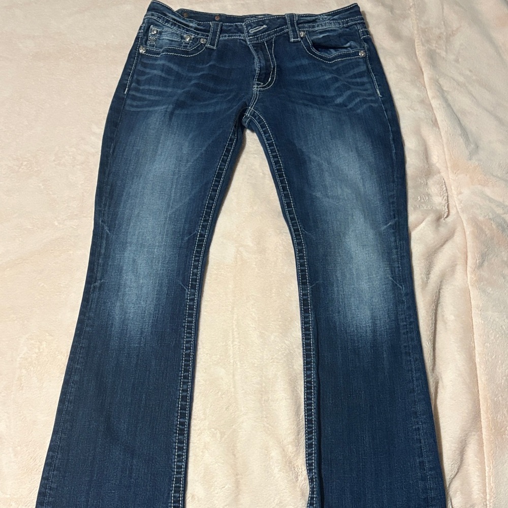 Signature Dark Blue Flare Jeans